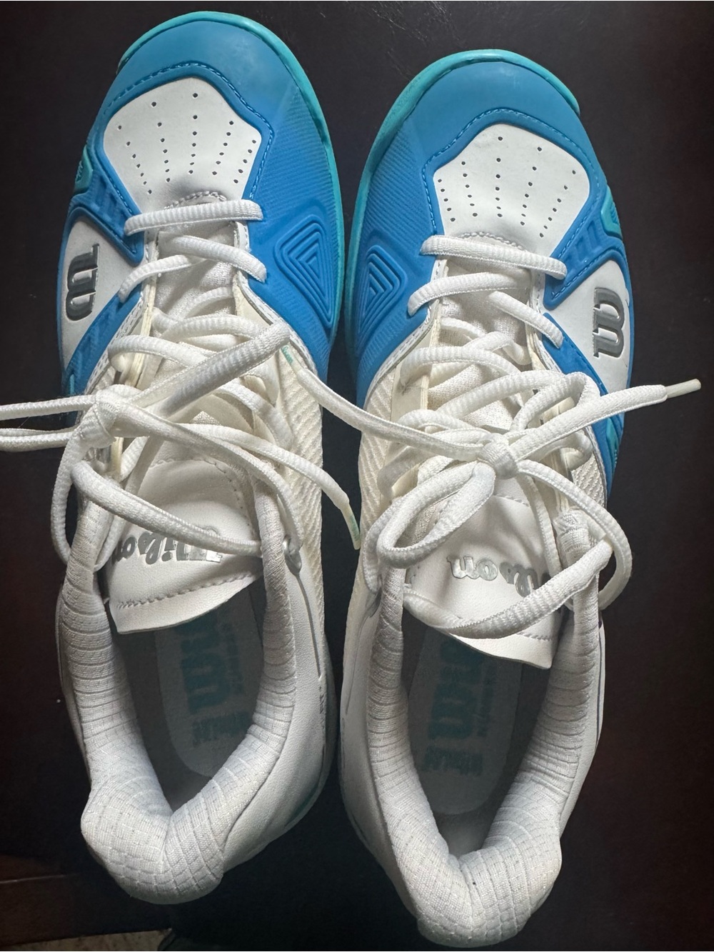 Wilson Women's Tennis Shoes Blue/White US 9 Medium Width Lace-Up